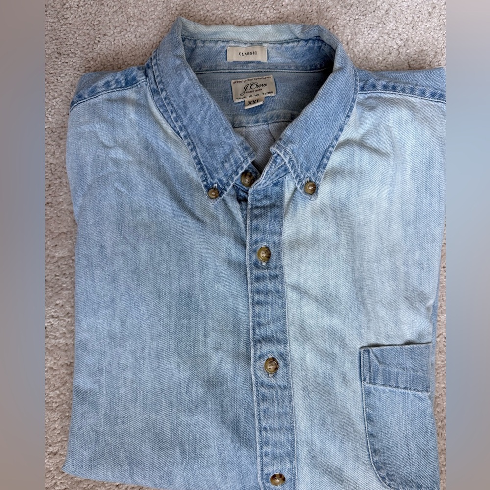J Crew Denim Classic Shirt